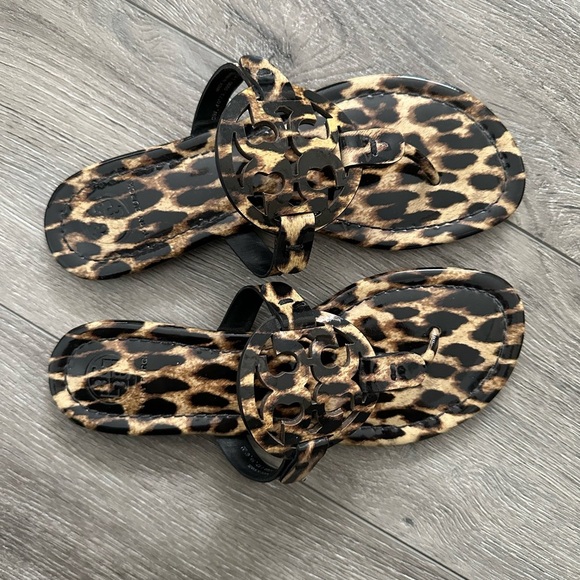 Authentic Tory Burch Leopard Print Sandals Size 6.5 - Picture 5 of 5